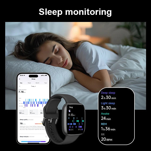 Reloj Inteligente Premium Waterproof para Fitness y Uso Diario
