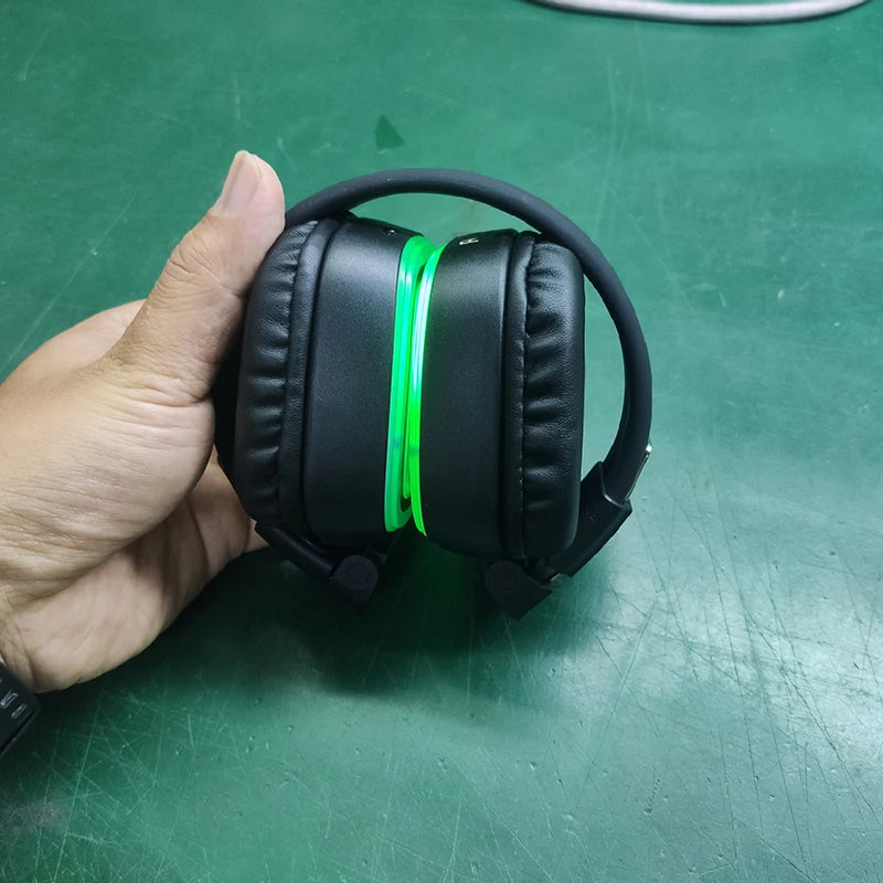 PulseWave 3CH – Auriculares Silent Disco LED Inalámbricos DJ