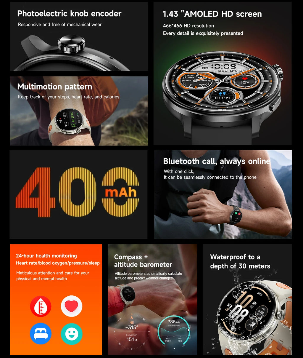 S666 Smartwatch Premium para Outdoor y Deportes Extremos