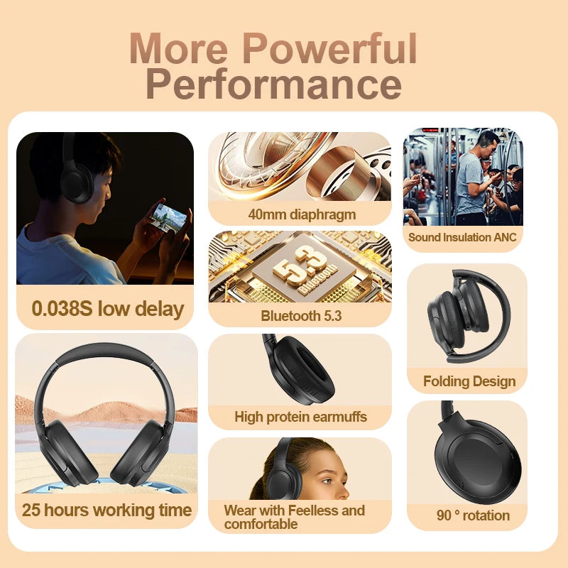 NeoGuard ANC X – Auriculares Gaming Over-Ear con Cancelación de Ruido