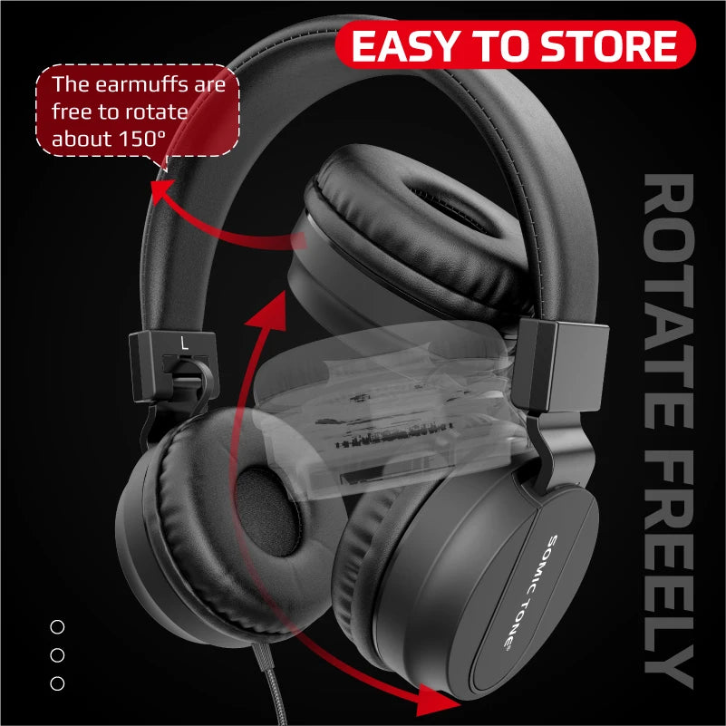 NeoTone ST900 – Auriculares Hi-Res Gaming y Estudio con Cable 3.5mm