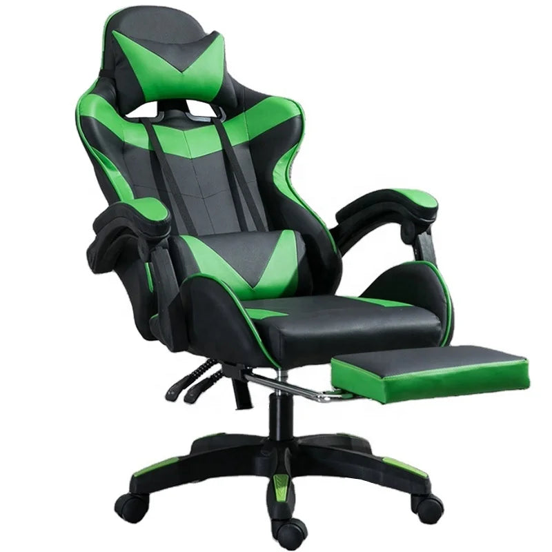 Silla Gamer Azul con Función de Masaje