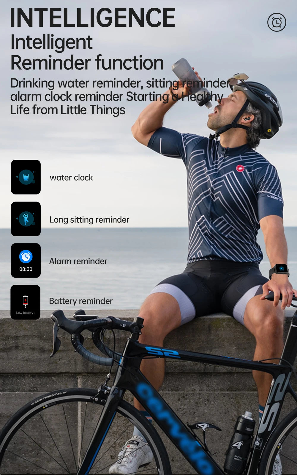 Smartwatch X8S Deportivo con Audífonos Wireless Integrados