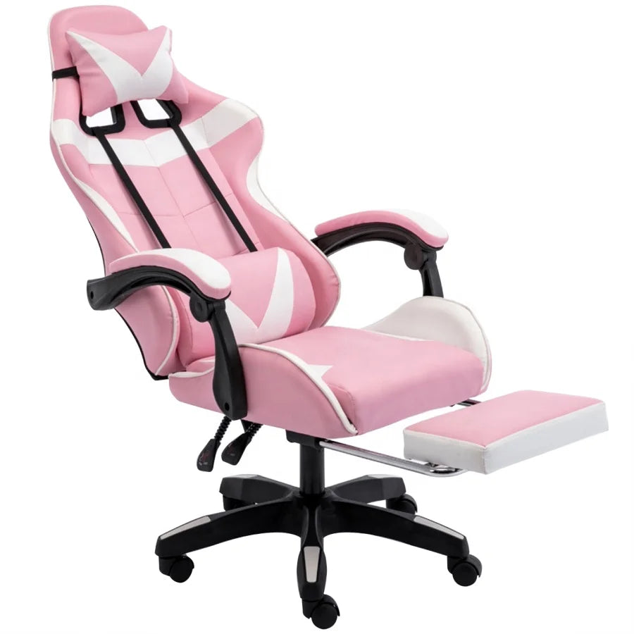 Silla Gamer Azul con Función de Masaje
