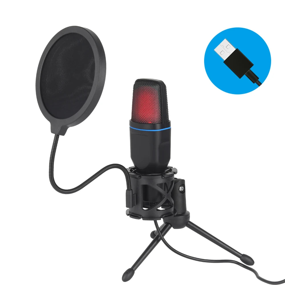 StreamGlow RGB – Micrófono Condensador USB