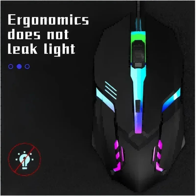 Ratón Gaming USB con 4 Botones y Retroiluminación LED