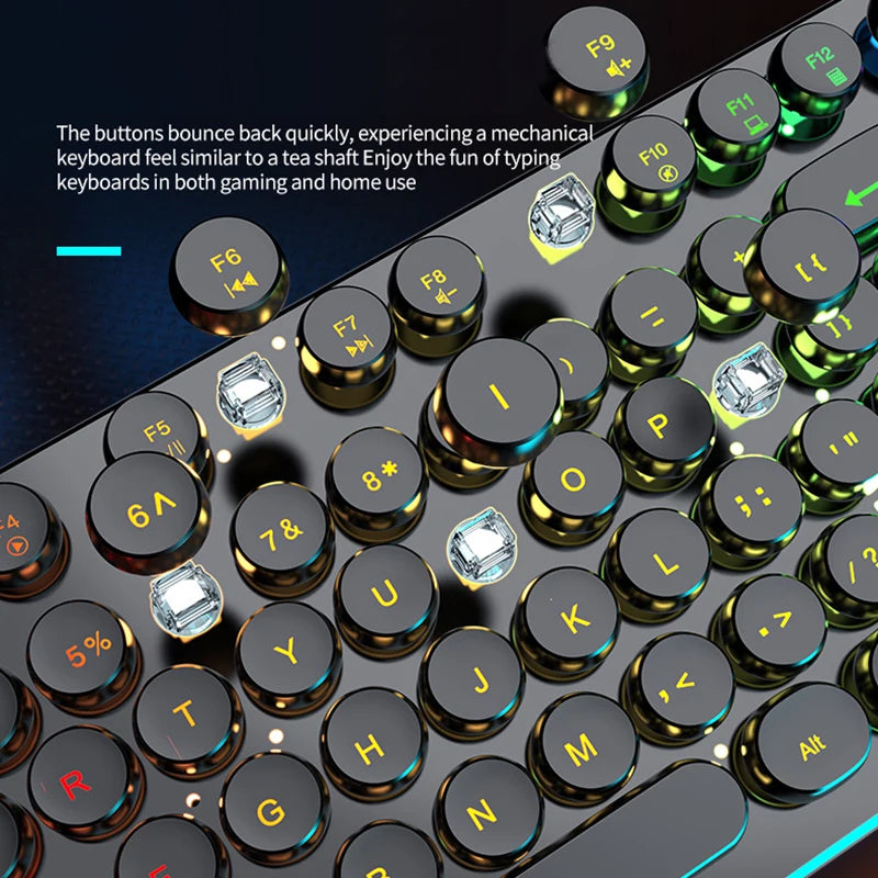 NeoPunk RGB – Teclado Gamer Vintage Punk RGB Esports