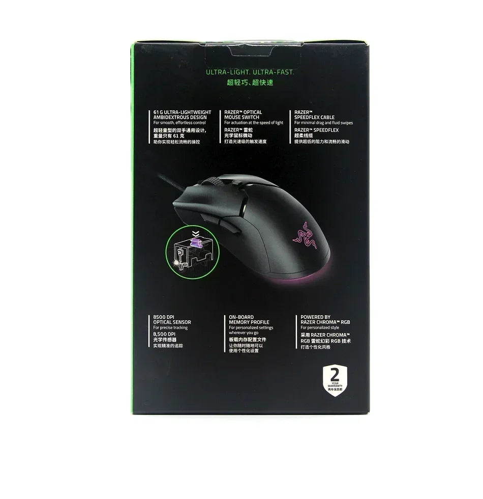 Razer Viper Mini Mouse Gaming Ultraligero RGB 8500 DPI