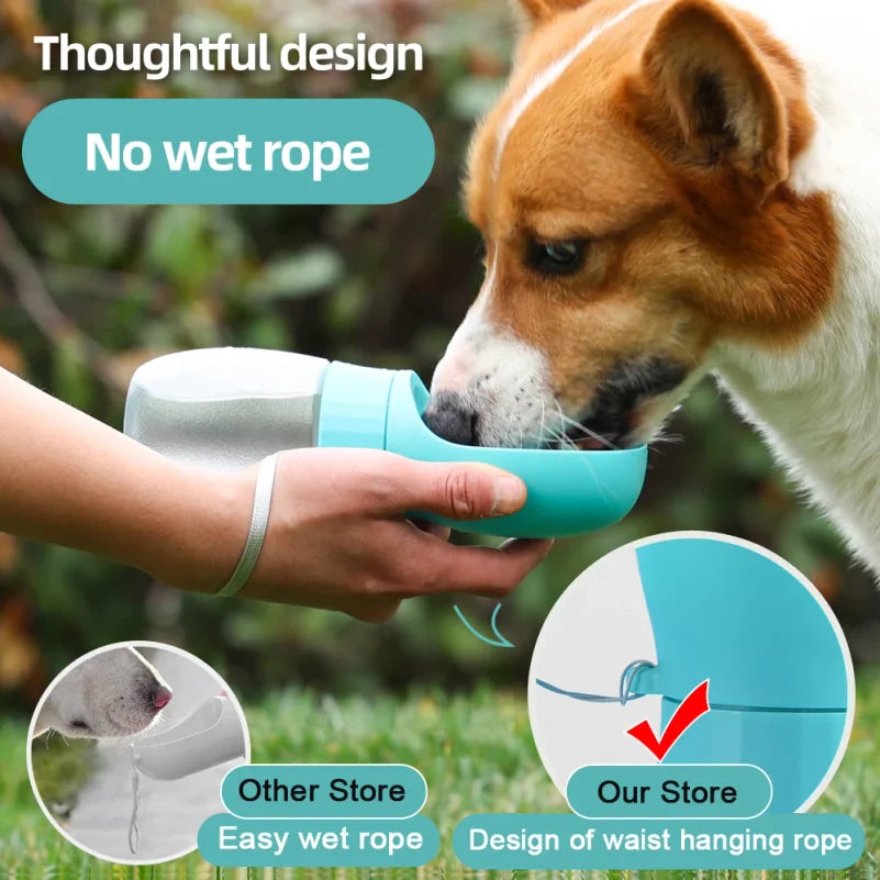 Botella portátil de agua para perros