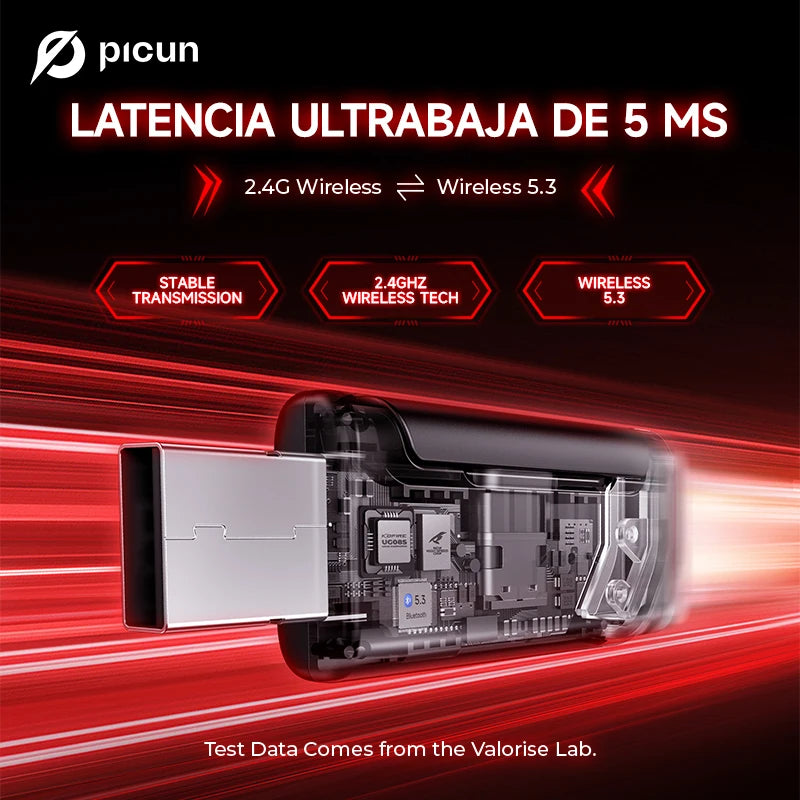 Picun G2 Auriculares Gaming Inalámbricos 7.1