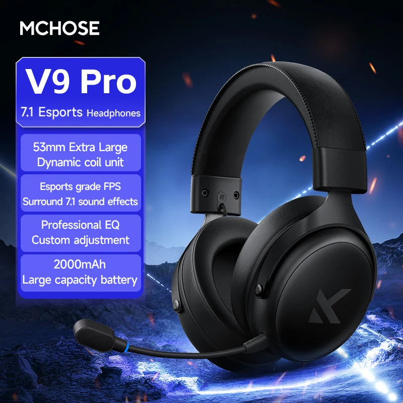 MCHOSE V9 Pro Headphones para PC y Consola