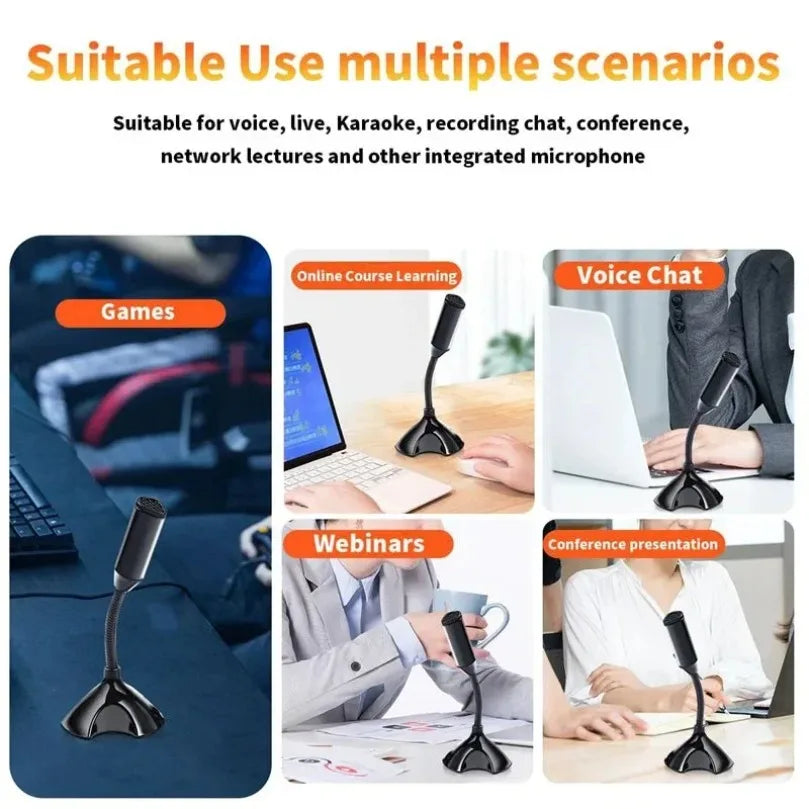 FlexiStand USB – Micrófono Ajustable para Estudio y Gaming