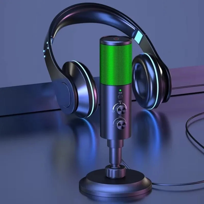 Micrófono Gaming con Cancelación de Ruido RGB