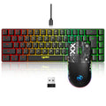 NovaWhite 60 – Combo Gamer RGB Teclado + Mouse