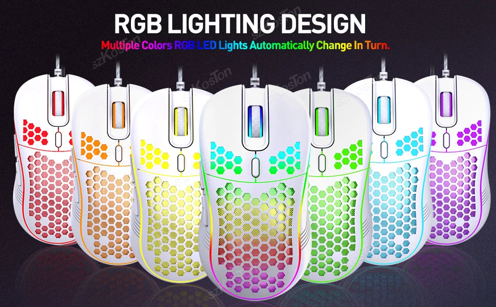 Mouse Gamer Wired con Diseño Cómodo y Alta Precisión