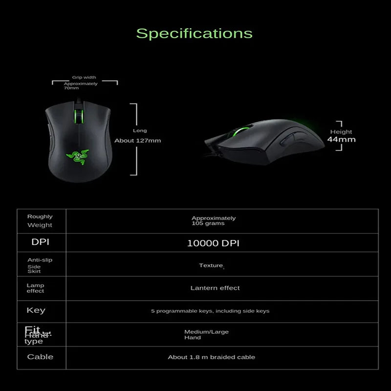 Razer Viper Standard Edition Mouse Gaming 6400 DPI