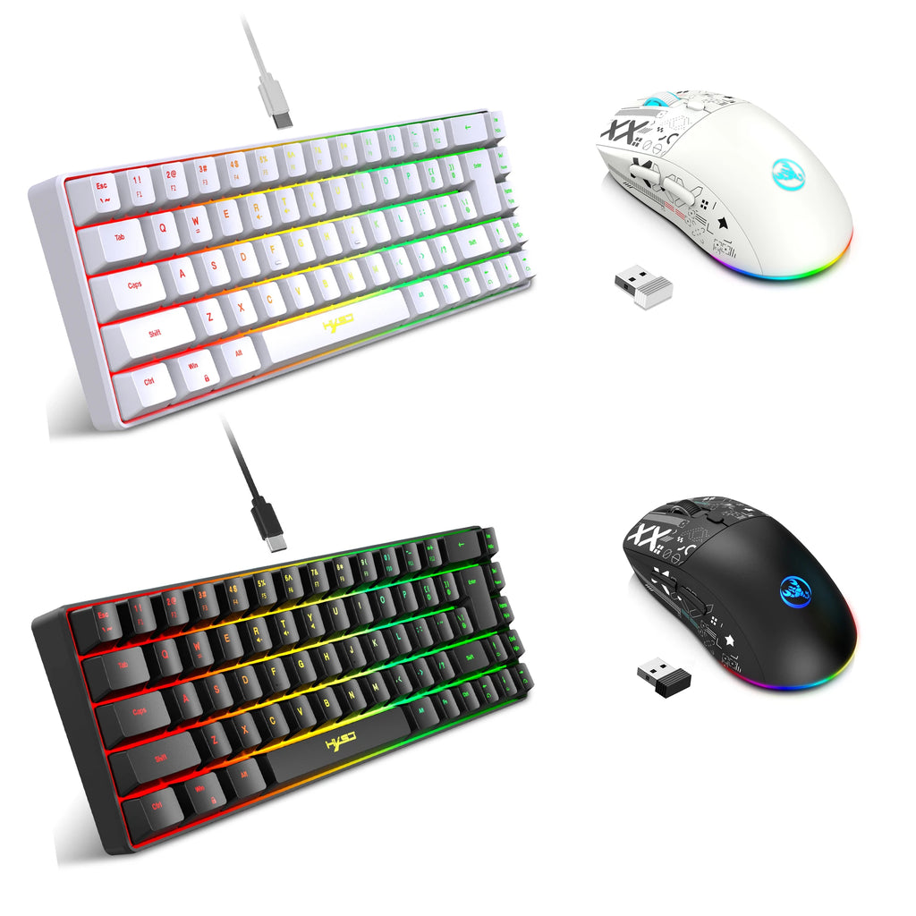 NovaWhite 60 – Combo Gamer RGB Teclado + Mouse
