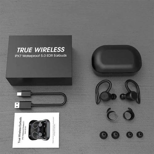 AudioFit Sport – Auriculares Bluetooth Impermeables IPX7 con 20 Horas de Batería