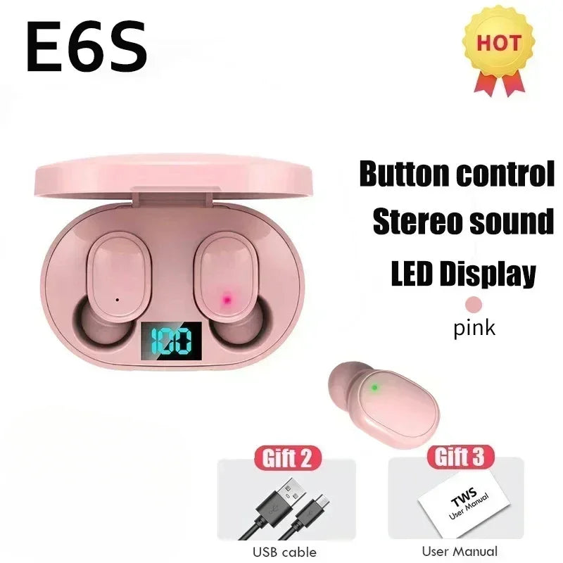 NeoPods E6S – Auriculares Inalámbricos TWS con Cancelación de Ruido