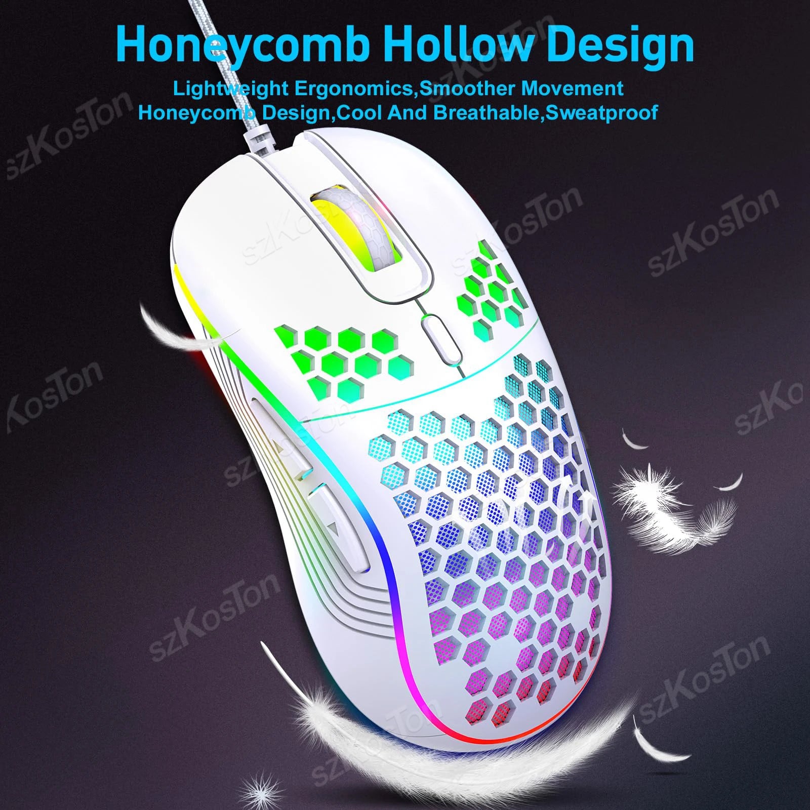 Mouse Gamer Wired con Diseño Cómodo y Alta Precisión