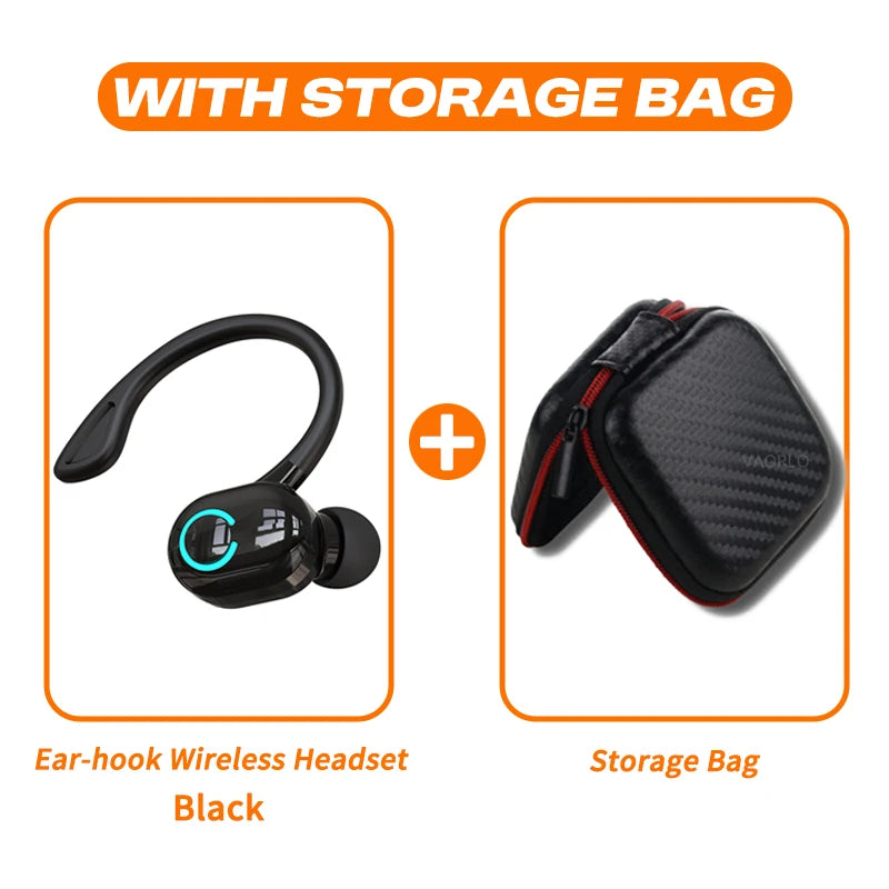 AeroBass Hook – Auriculares Bluetooth Deportivos con Gancho, Graves Potentes y Micrófono HD