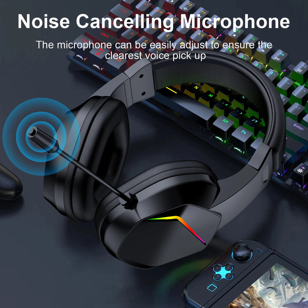 Auriculares Gaming Inalámbricos con Luces LED y Baja Latencia