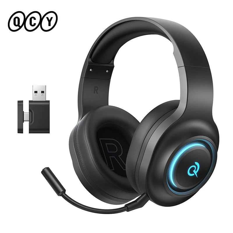 Auriculares Gaming QCY Heroad V200 RGB Bluetooth 6.0