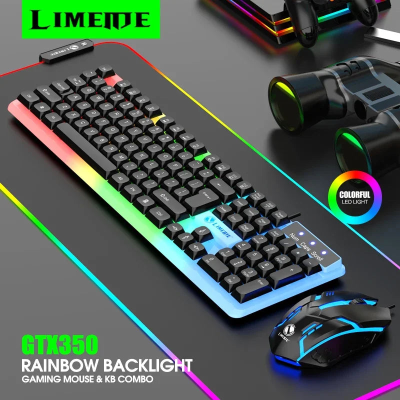 NeoGTX 350 – Combo Gamer Teclado + Mouse RGB LED