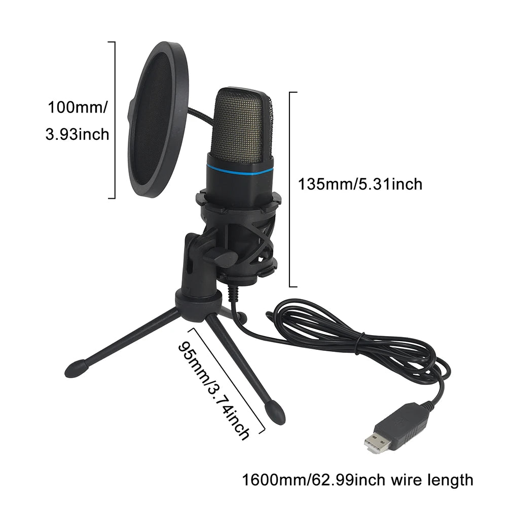 StreamGlow RGB – Micrófono Condensador USB