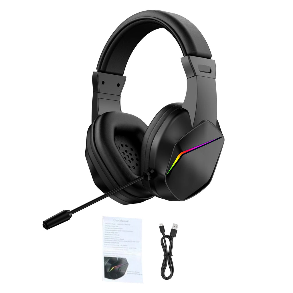 Auriculares Gaming Inalámbricos con Luces LED y Baja Latencia