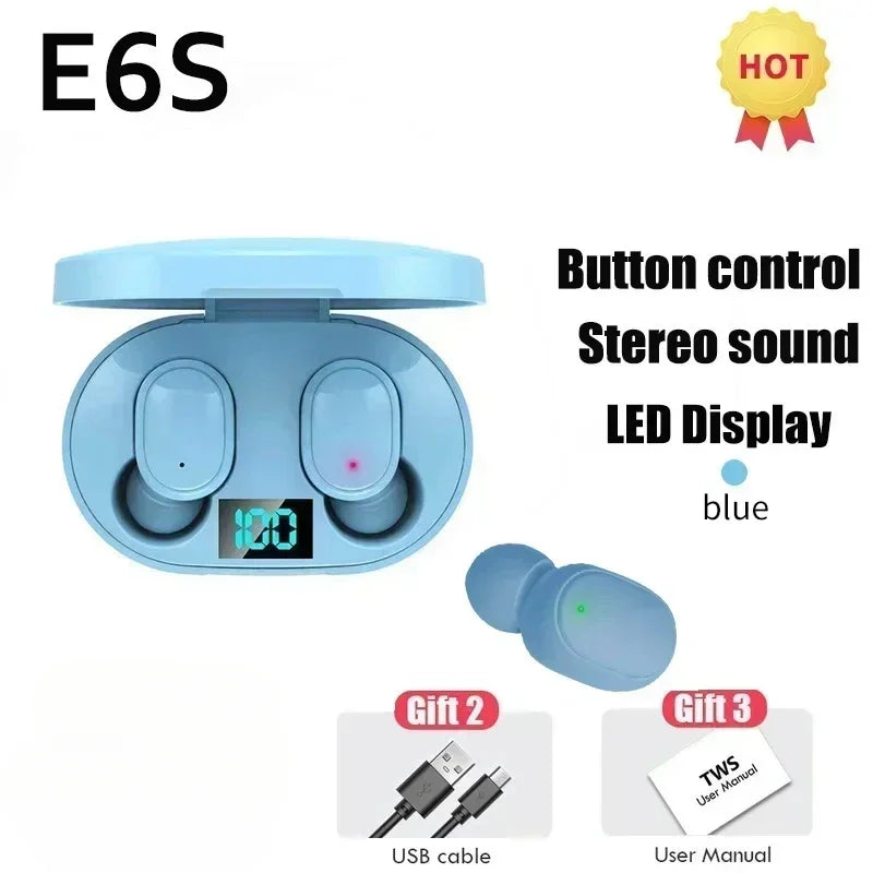 NeoPods E6S – Auriculares Inalámbricos TWS con Cancelación de Ruido