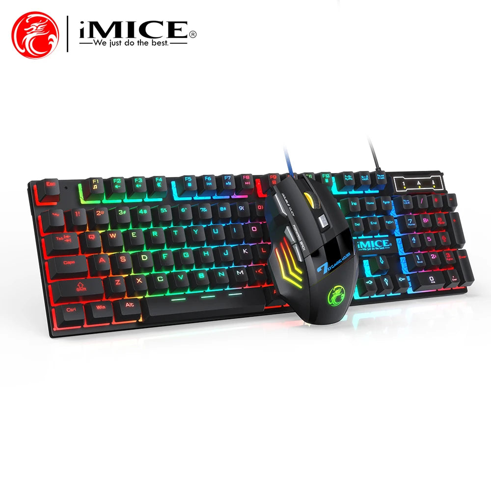 TitanGlow RGB – Combo Gamer de Teclado y Mouse con Iluminación LED para PC y Laptop
