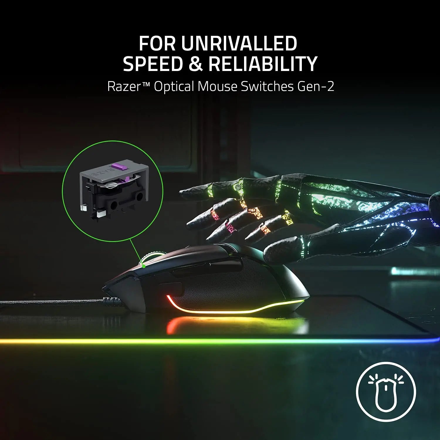 Razer Basilisk V3 Mouse Gaming RGB 26K DPI Programable