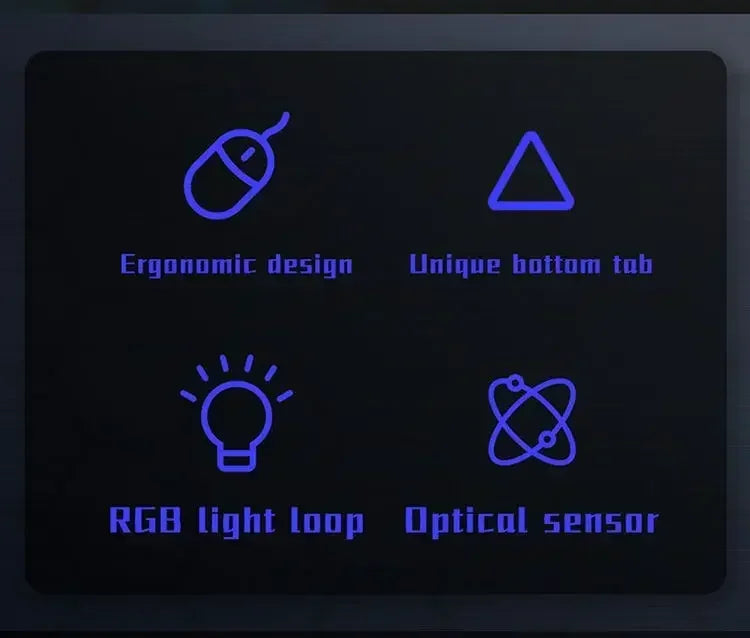 Ratón Gaming USB con 4 Botones y Retroiluminación LED