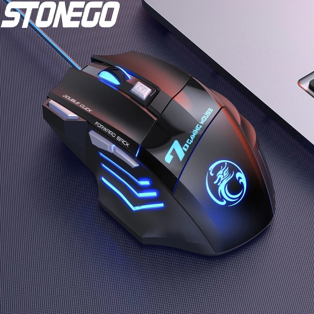 Ratón Gamer USB con RGB LED y Diseño Ergonómico
