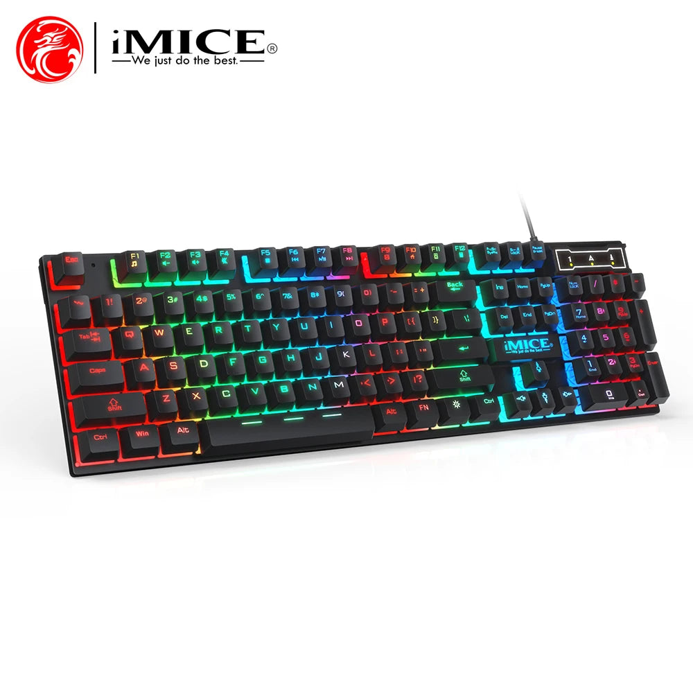TitanGlow RGB – Combo Gamer de Teclado y Mouse con Iluminación LED para PC y Laptop