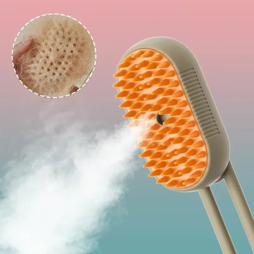 Cepillo de Vapor 3 en 1 para Mascotas