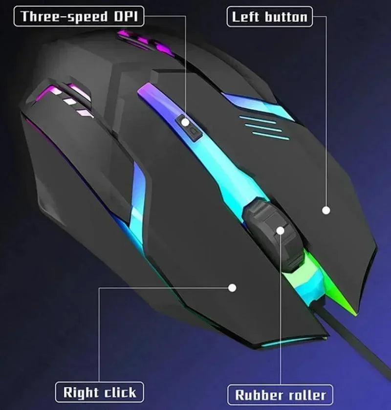 ErgoPrecision RGB – Mouse Gaming Ergonómico 4 Botones