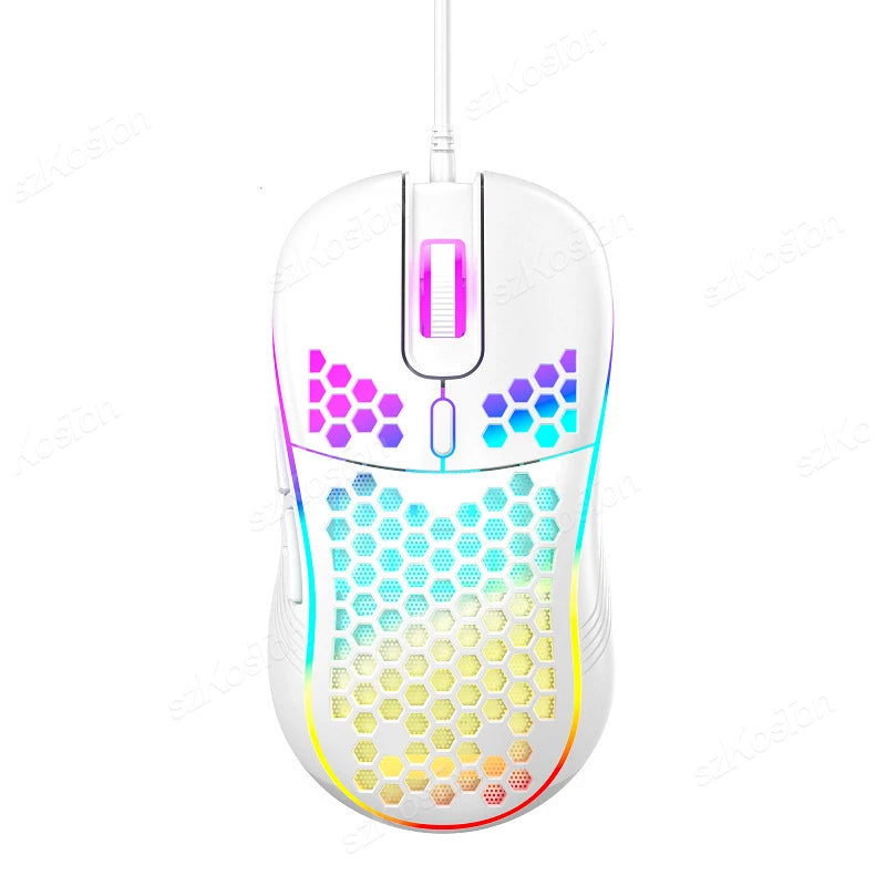 Mouse Gaming RGB 7200 DPI con Diseño Ergonómico