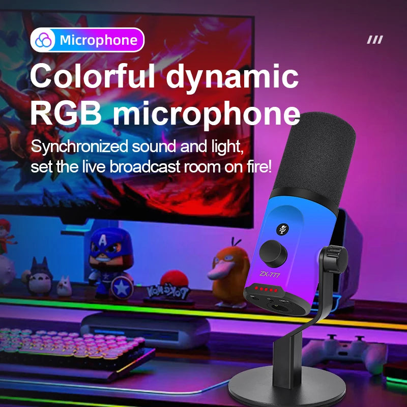 FUHAM TouchMic RGB – Micrófono con Mute Táctil