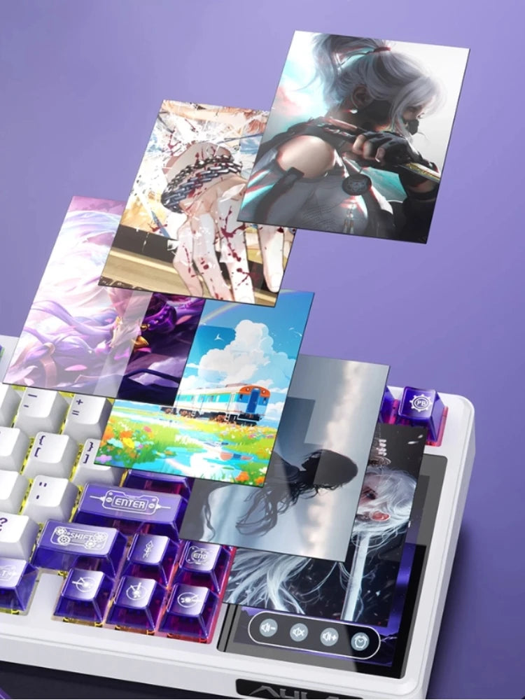 AetherScreen X99 – Teclado Mecánico Gamer Inalámbrico con Pantalla IPS y RGB