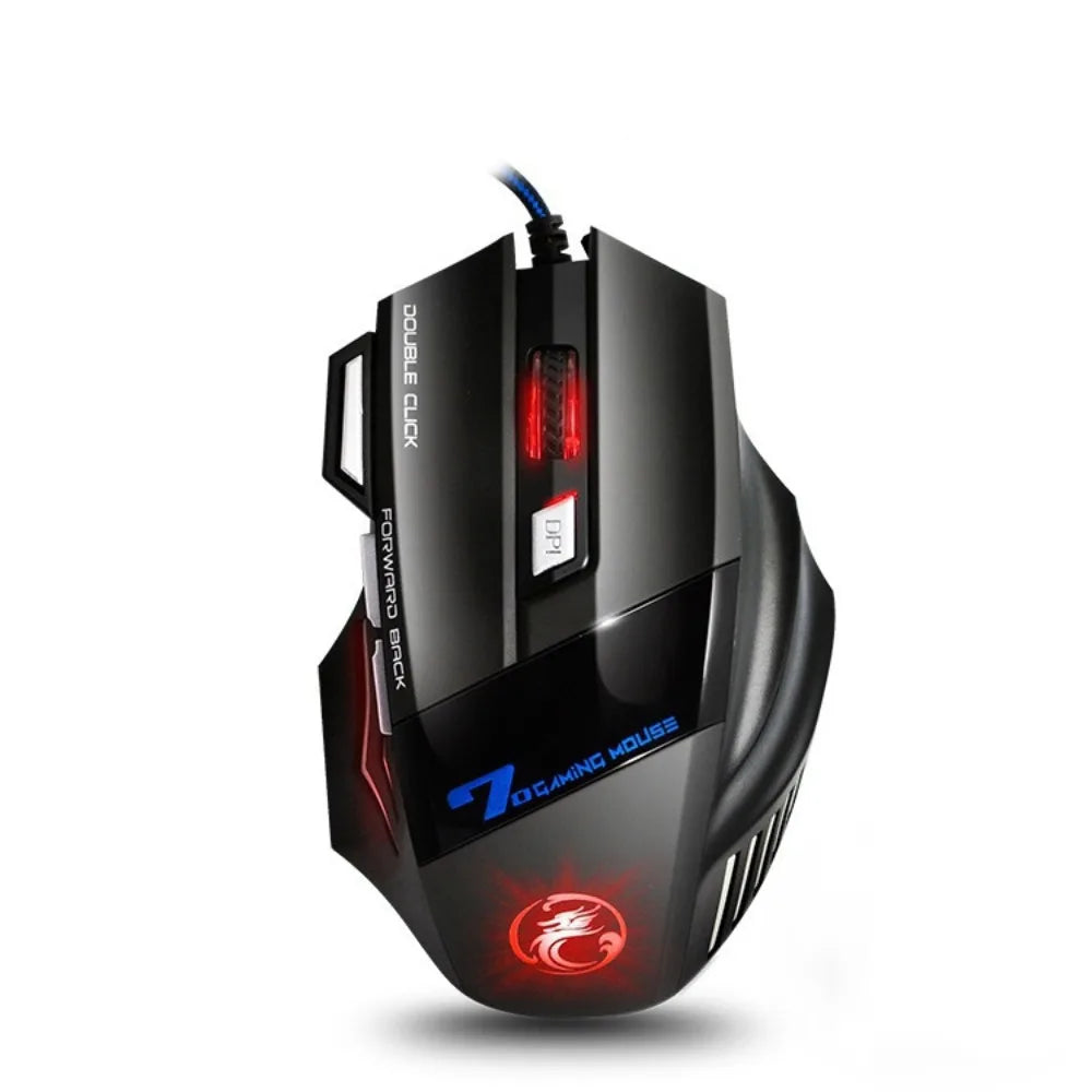 Ratón Gamer RGB con Diseño Ergonómico y 7 Botones