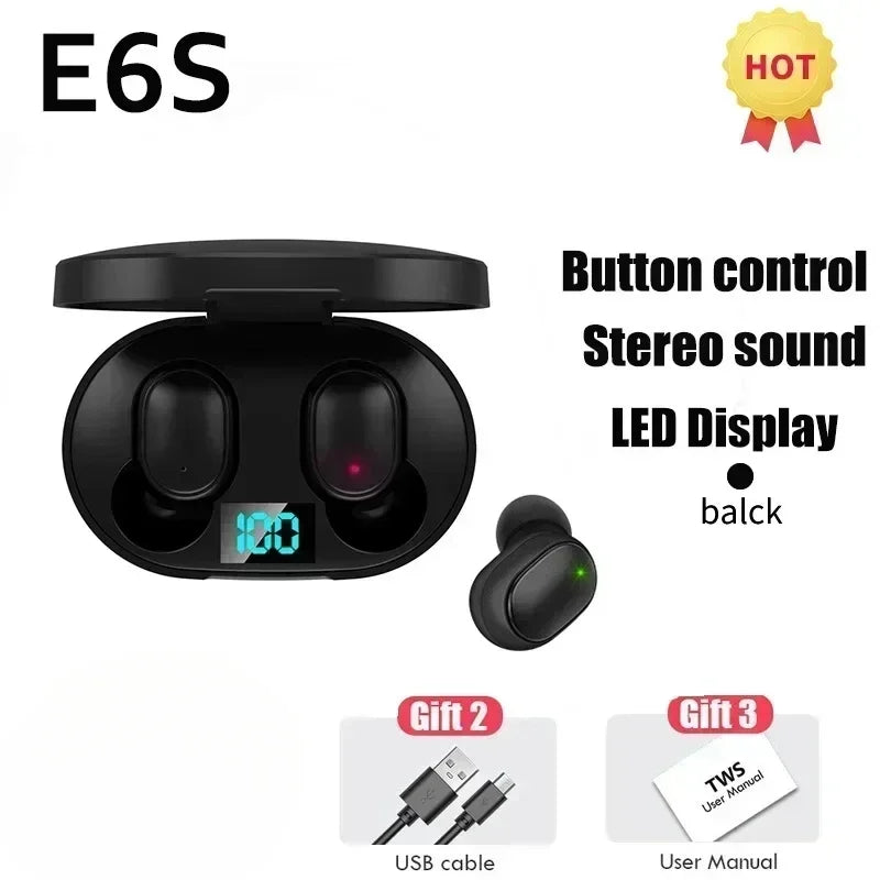NeoPods E6S – Auriculares Inalámbricos TWS con Cancelación de Ruido
