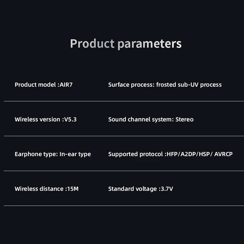 Air 7 Gaming Earbuds – Auriculares Bluetooth de Baja Latencia