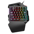 Teclado Gamer Ergonómico de Una Mano para FPS y Streaming