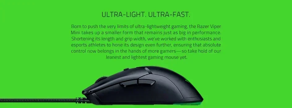 Razer Viper Mini Mouse Gaming Ultraligero RGB 8500 DPI