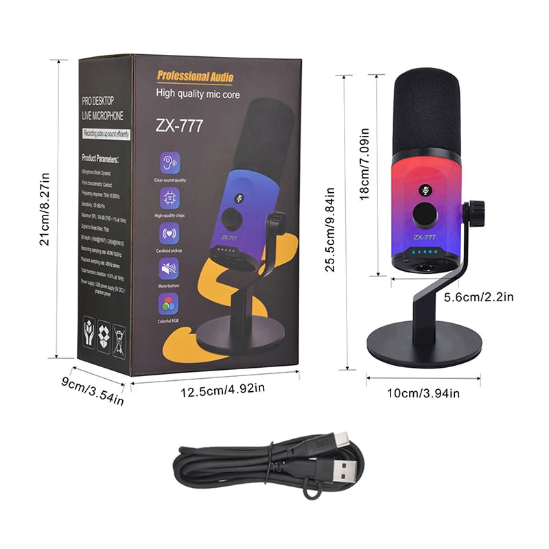FUHAM TouchMic RGB – Micrófono con Mute Táctil