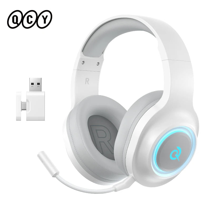 Auriculares Gaming QCY Heroad V200 RGB Bluetooth 6.0