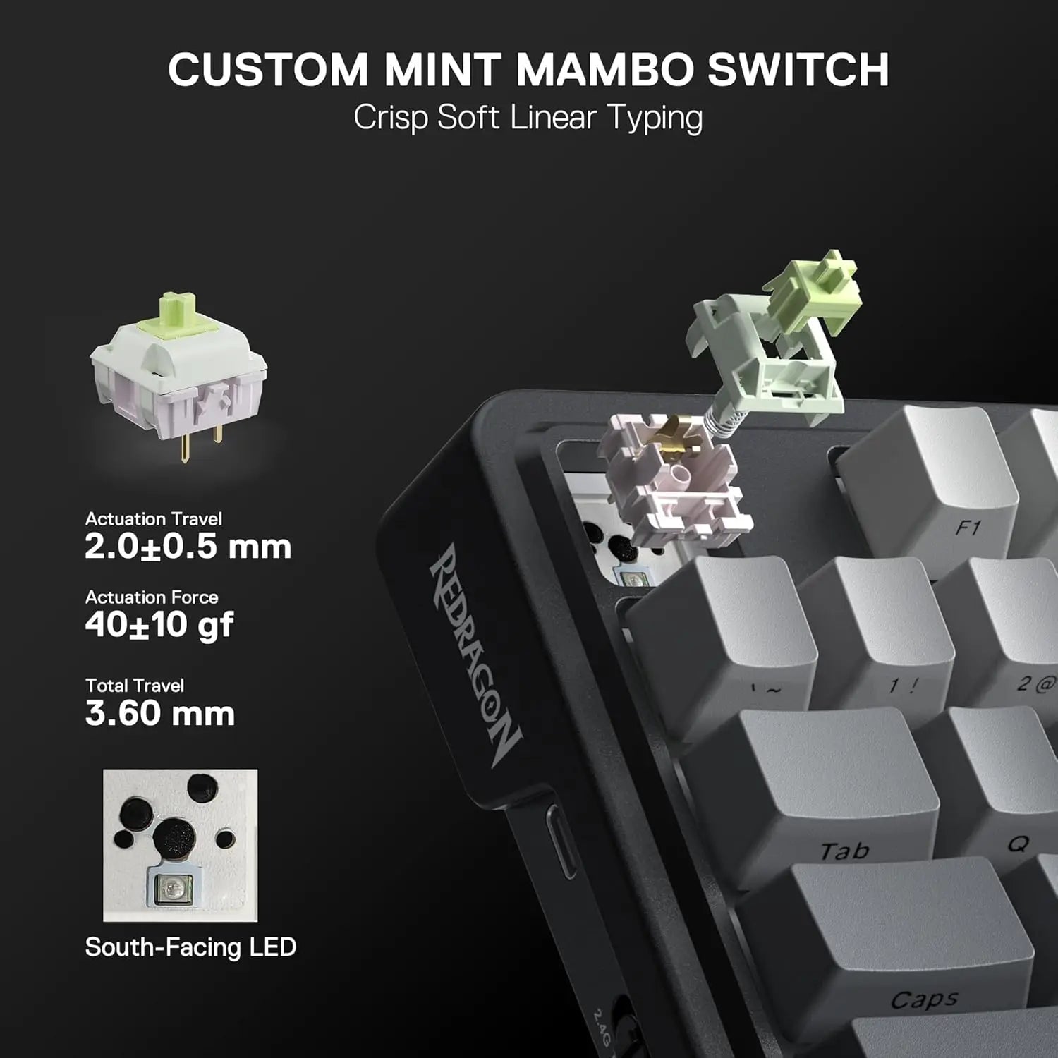 AetherScreen GB80 – Teclado Mecánico RGB con Pantalla TFT y Knob