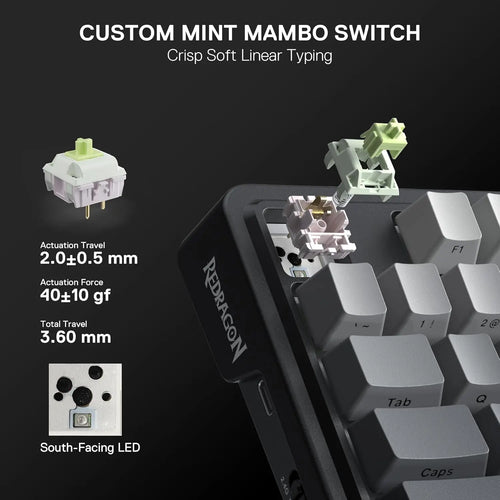 AetherScreen GB80 – Teclado Mecánico RGB con Pantalla TFT y Knob